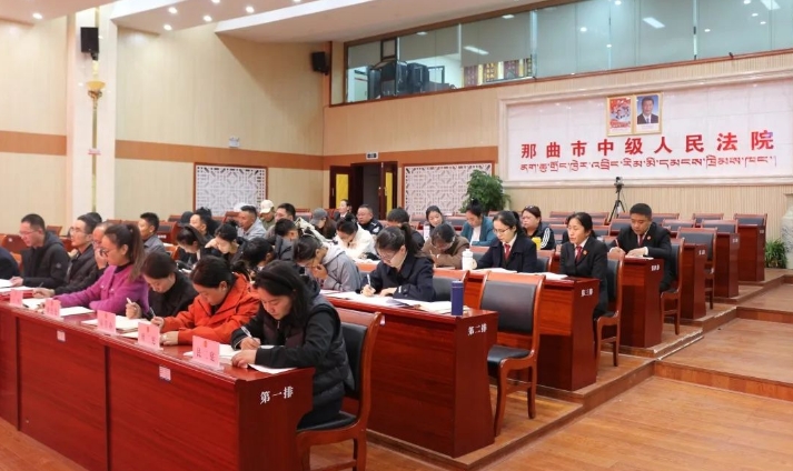 那曲市中级人民法院召开学习贯彻党的二十届三中全会精神宣讲会.png